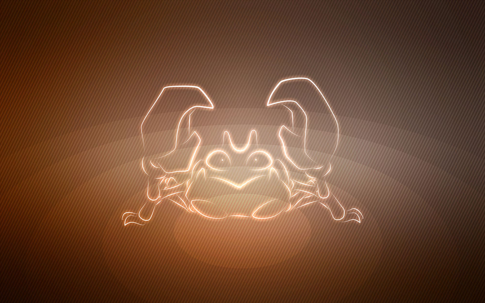 Обои для рабочего стола Krabby / Крабби из аниме Pokemon / Покемон, by Senzune