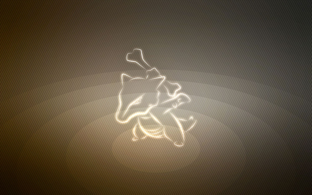Обои для рабочего стола Marowak / Маровак из аниме Pokemon / Покемон, by Senzune