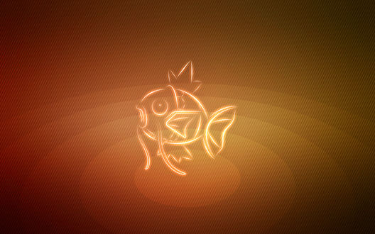 Обои на рабочий стол Magikarp / Мэджикарп из аниме Pokemon / Покемон, by Senzune