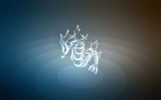 Обои на рабочий стол Gyarados / Гаярадос из аниме Pokemon / Покемон, by Senzune