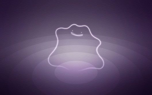 Обои на рабочий стол Ditto / Дитто из аниме Pokemon / Покемон, by Senzune