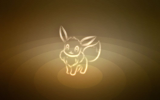 Обои на рабочий стол Eevee / Иви из аниме Pokemon / Покемон, by Senzune