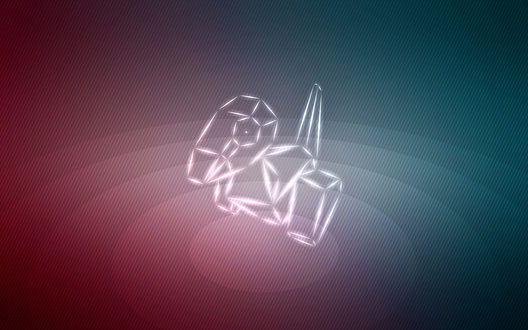 Обои на рабочий стол Porygon / Поригон из аниме Pokemon / Покемон, by Senzune