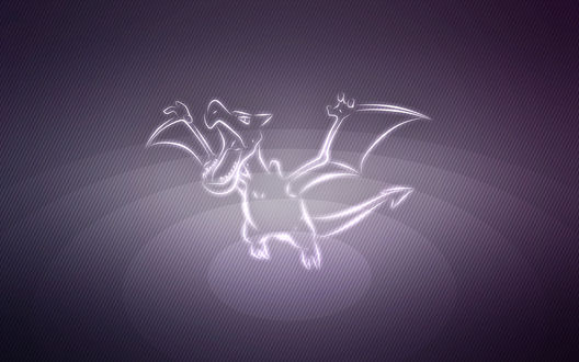 Обои на рабочий стол Aerodactyl / Аэродактиль из аниме Pokemon / Покемон, by Senzune