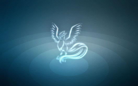 Обои на рабочий стол Articuno / Артикуно из аниме Pokemon / Покемон, by Senzune