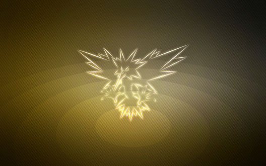 Обои на рабочий стол Zapdos / Запдос из аниме Pokemon / Покемон, by Senzune
