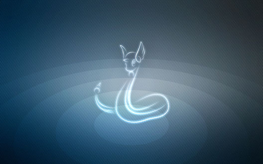 Обои на рабочий стол Dragonair / Драгонэйр из аниме Pokemon / Покемон, by Senzune