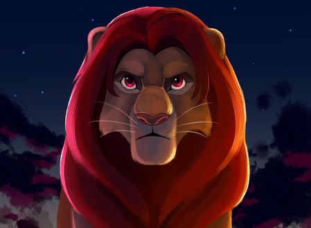 Обои на рабочий стол Симба, главный персонаж мультфильма Король лев / The Lion King, by EeviArt