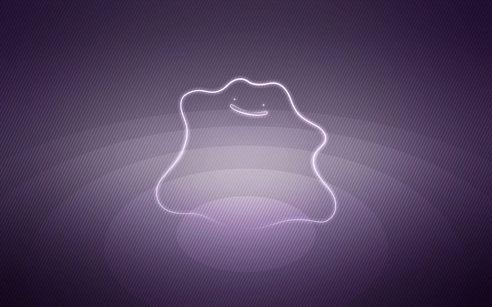 Обои для рабочего стола Ditto / Дитто из аниме Pokemon / Покемон, by Senzune