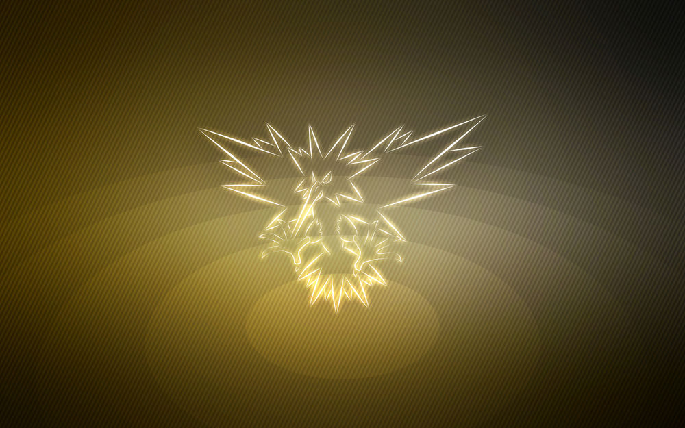 Обои для рабочего стола Zapdos / Запдос из аниме Pokemon / Покемон, by Senzune