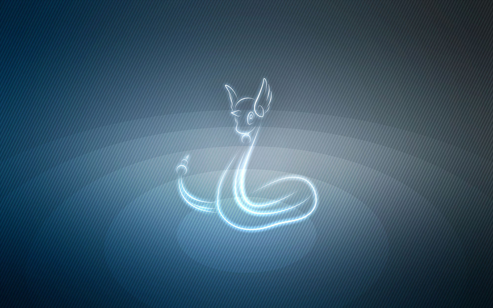 Обои для рабочего стола Dragonair / Драгонэйр из аниме Pokemon / Покемон, by Senzune