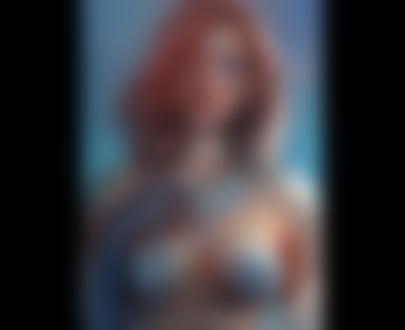 Обои на рабочий стол Девушка - эльфийка с украшением на шее, by Trung Bui