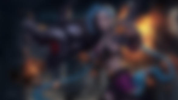 Обои на рабочий стол Jinx / Джинкс из игры Лига Легенд / League of Legends, by S XZ