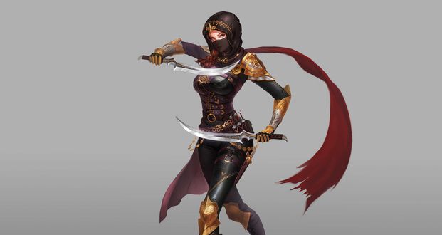 Обои на рабочий стол Девушка-Assassin / Убийца, by Yeonji Kim