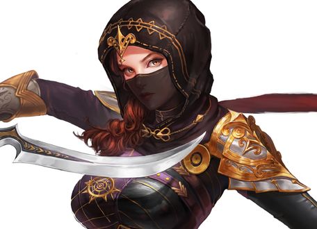 Обои на рабочий стол Девушка-Assassin / Убийца, by Yeonji Kim