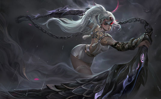 Обои на рабочий стол Akali / Акали из игры League of Legends / Лига Легенд, by Yi