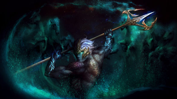 Обои на рабочий стол Young Poseidon / Молодой Посейдон, by Stephen Lee