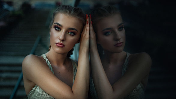 Обои на рабочий стол Модель Julia, фотограф Janusz Zolnierczyk