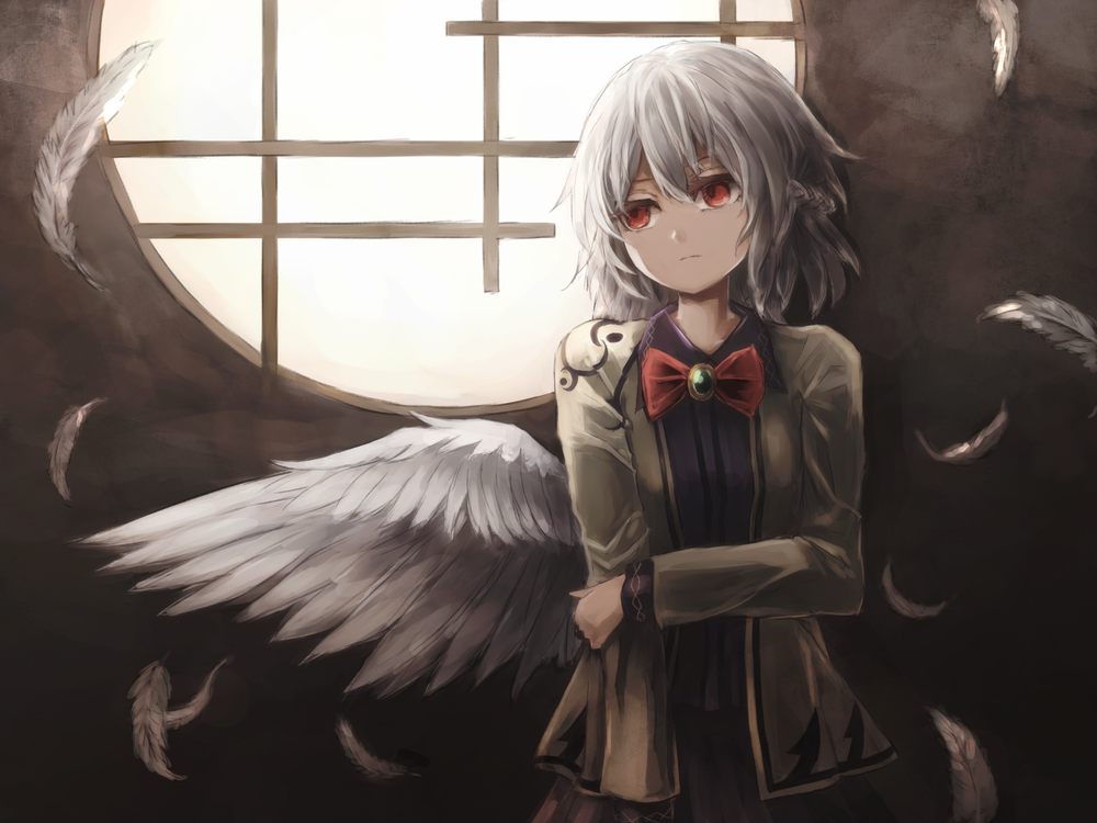 Обои для рабочего стола Kishin Sagume / Кишин Сагуме из серии компьютерных игр Touhou Project / Проект Восток
