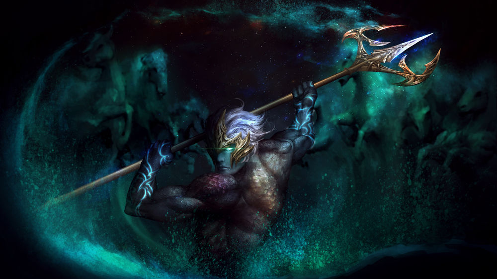 Обои для рабочего стола Young Poseidon / Молодой Посейдон, by Stephen Lee