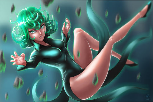 Обои на рабочий стол Tatsumaki / Тацумаки из аниме One-Punch Man / Ванпанчмен, by Aramey