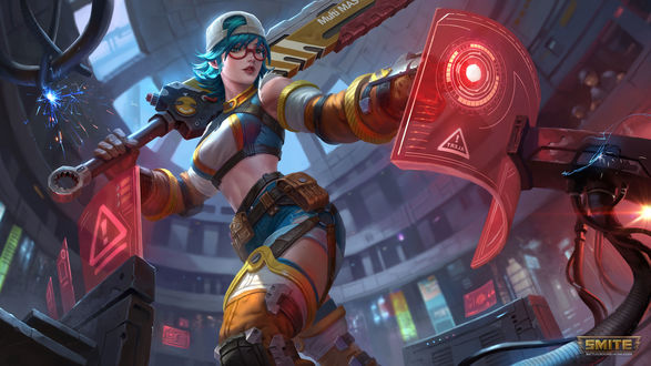 Обои на рабочий стол Богиня Войны Bellona / Беллона из игры Smite