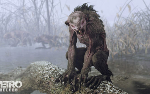 Обои на рабочий стол Монстр из компьютерной игры Metro Exodus, 2019 года