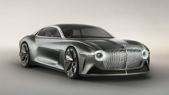 Обои на рабочий стол Серый авто Bentley EXP 100 GT Concept 2019