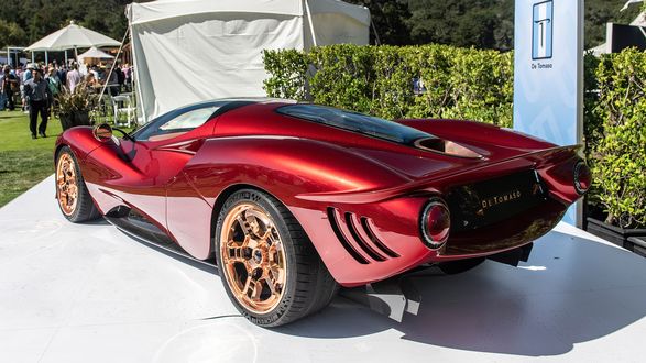 Обои на рабочий стол В год 60-летия знаменитая марка De Tomaso представила первый после возрождения компании автомобиль, 1 из 72 моделей - De Tomaso P72, 2019 года