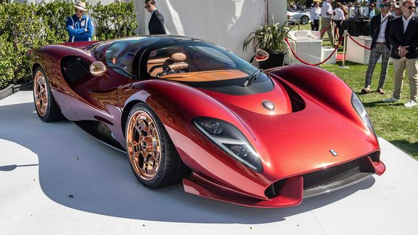 Обои на рабочий стол В год 60-летия знаменитая марка De Tomaso представила первый после возрождения компании автомобиль, 1 из 72 моделей - De Tomaso P72, 2019 года