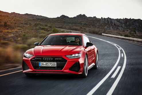 Обои на рабочий стол Audi AG немецкая компания в составе концерна Volkswagen Group построили новый Audi RS7 Sportback, 2019 года