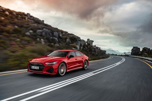 Обои на рабочий стол Audi AG немецкая компания в составе концерна Volkswagen Group построили новый Audi RS7 Sportback, 2019 года