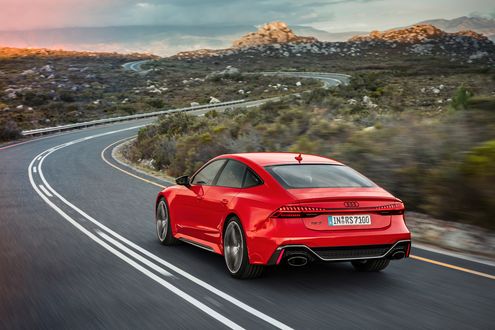 Обои на рабочий стол Audi AG немецкая компания в составе концерна Volkswagen Group построили новый Audi RS7 Sportback, 2019 года