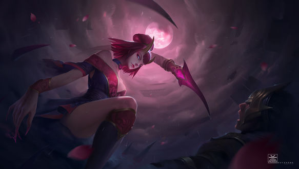 Обои на рабочий стол Evelynn / Эвелинн из игры League of Legends / Лига Легенд, by macduykhanh121094