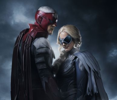 Обои на рабочий стол Hawk and Dove / Ястреб и голубь из сериала Titans / Титаны