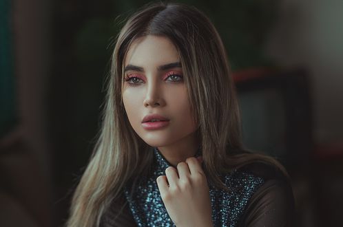 Обои на рабочий стол Портрет красивой девушки, фотограф Ali Pazani
