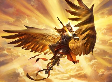 Обои на рабочий стол Aurelia, the Warleader / Аурелия, военачальник, by abigbat