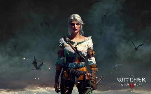 Обои на рабочий стол Ciri / Цирилла из игры The Witcher 3: Wild Hunt / Ведьмак 3: Дикая Охота