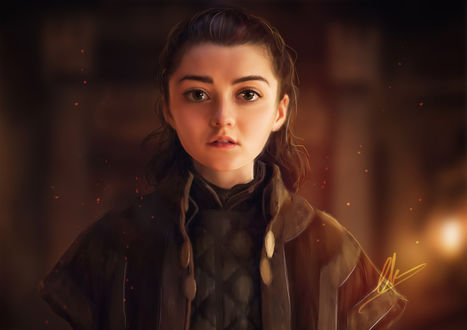 Обои на рабочий стол Arya Stark / Ария Старк из сериала Игра престолов / Game of Thrones