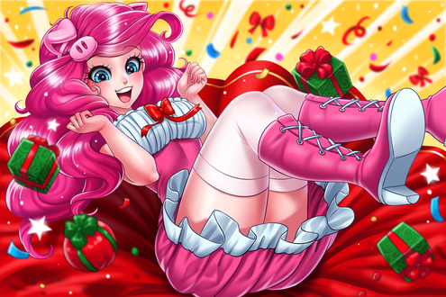 Обои на рабочий стол Pinkie Pie / Пинки Пай из мультсериала My Little Pony: Friendship Is Magic / Мои маленькие пони: Дружба — это чудо, by MistressAhri