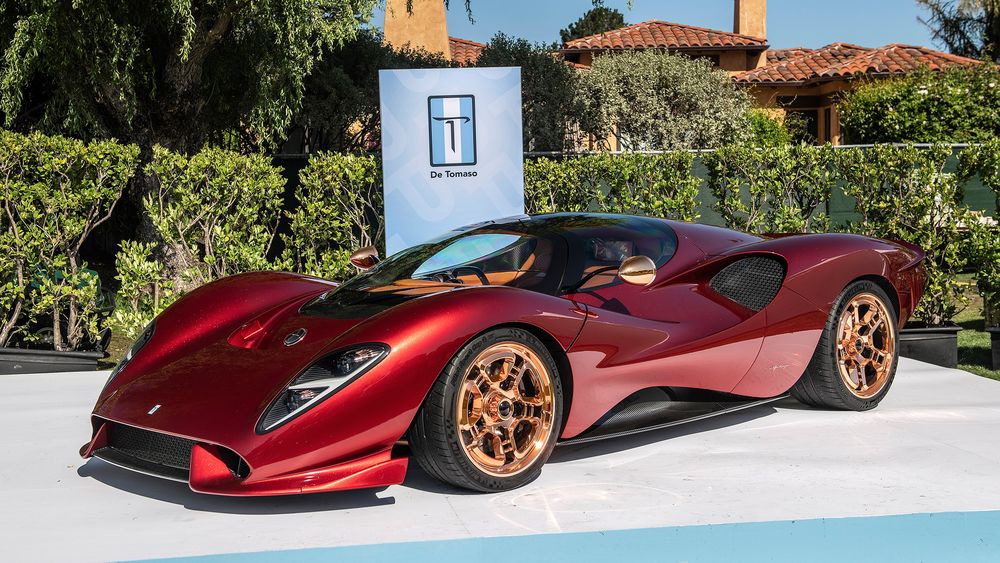 Обои для рабочего стола В год 60-летия знаменитая марка De Tomaso представила первый после возрождения компании автомобиль, 1 из 72 моделей - De Tomaso P72, 2019 года