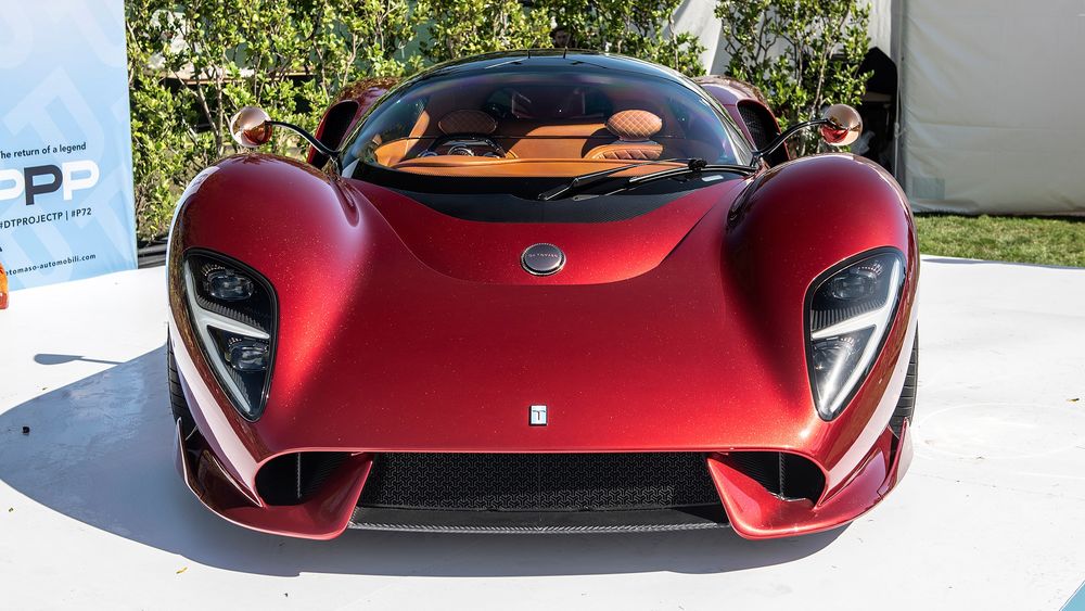 Обои для рабочего стола В год 60-летия знаменитая марка De Tomaso представила первый после возрождения компании автомобиль, 1 из 72 моделей - De Tomaso P72, 2019 года