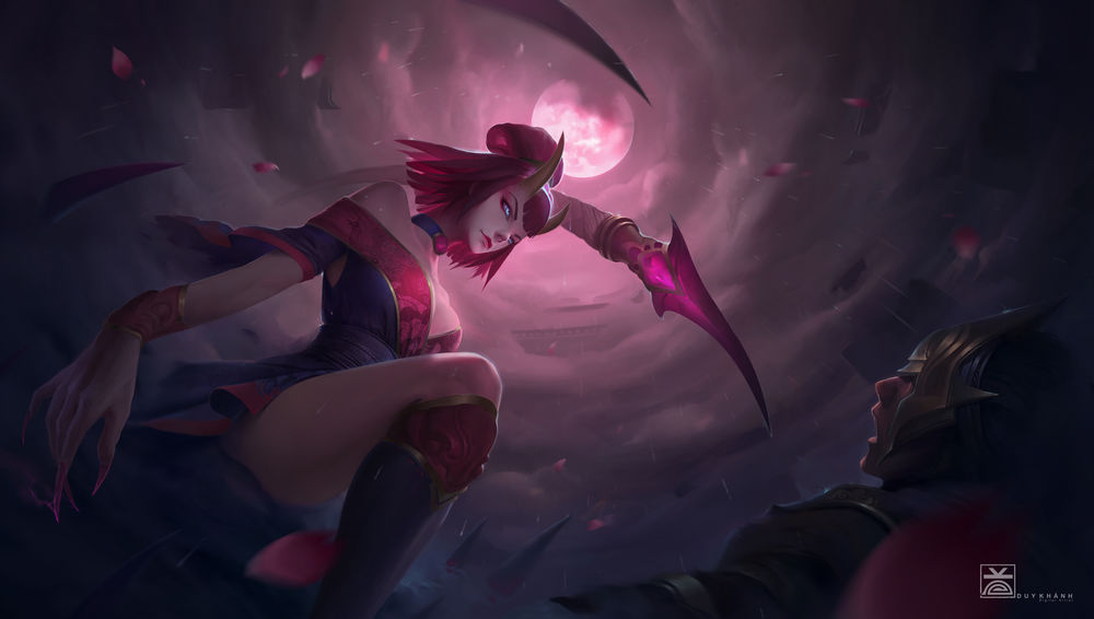Обои для рабочего стола Evelynn / Эвелинн из игры League of Legends / Лига Легенд, by macduykhanh121094