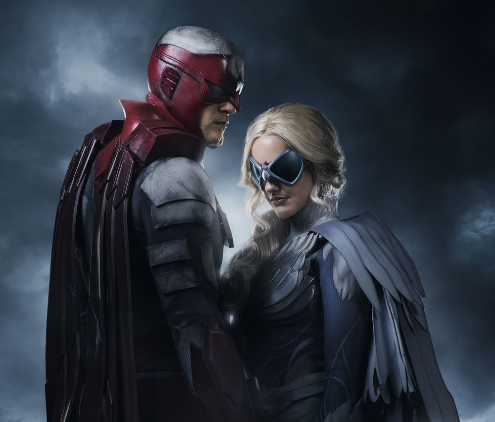 Обои для рабочего стола Hawk and Dove / Ястреб и голубь из сериала Titans / Титаны