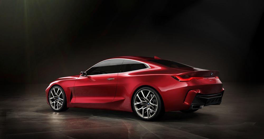 Обои для рабочего стола Немецкая автомобилестроительная компания BMW показала на автосалоне во Франкфурте шоу-кар BMW Concept 4, 2019 года