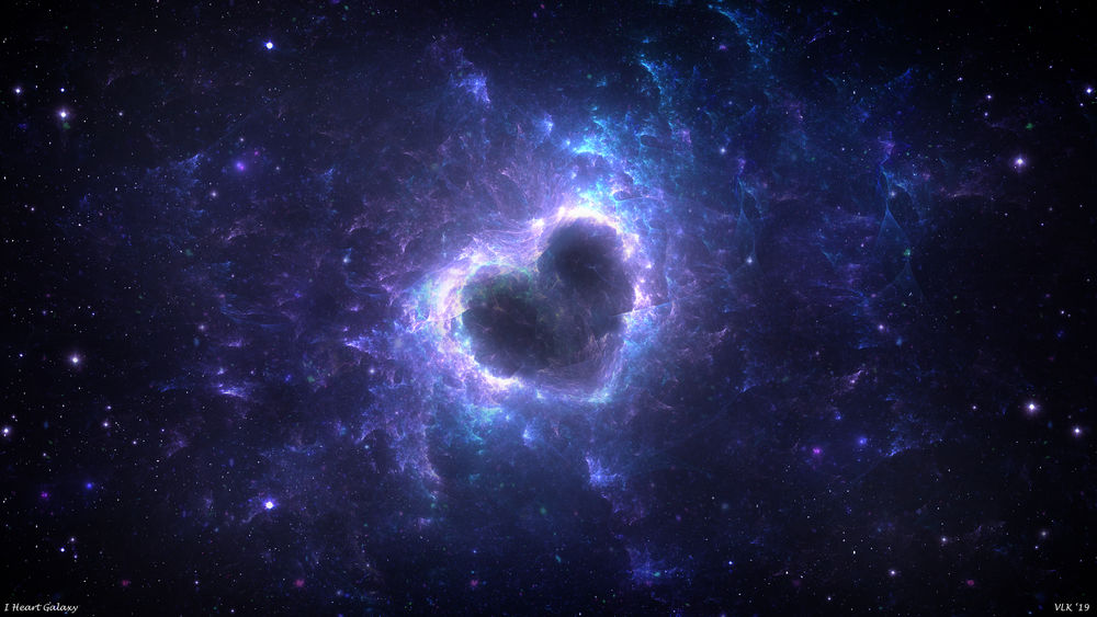Обои для рабочего стола I Heart Galaxy / Я Сердце Галактики, by Vaporeon249