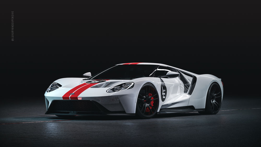 Обои для рабочего стола Спортивный суперкар Ford GT MK II 2019