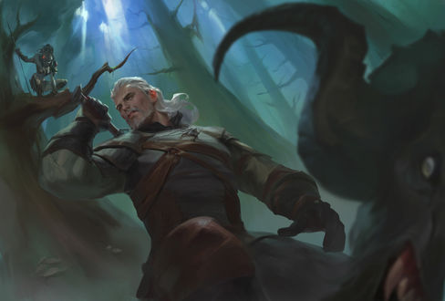 Обои на рабочий стол Gerald / Геральд из игры Witcher 3 / Ведьмак 3, by Ge L