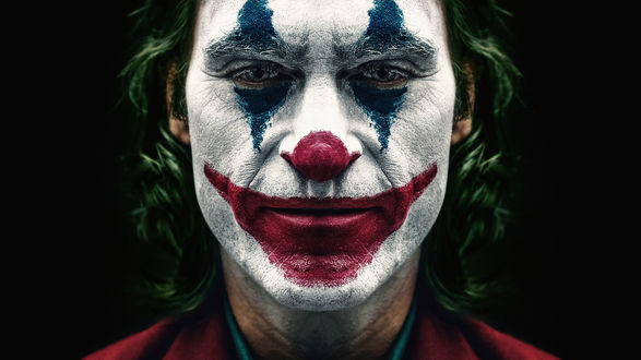 Обои на рабочий стол Американский актер Joaquin Phoenix / Хоакин Феникс в роли Joker / Джокера из одноименного фильма 2019 года