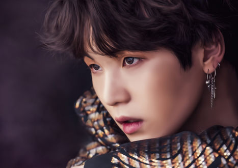 Обои на рабочий стол Певец Suga / Шуга / Min Yoon Gi / Мин Юн Ги из Южно-корейской группы Beyond The Scene